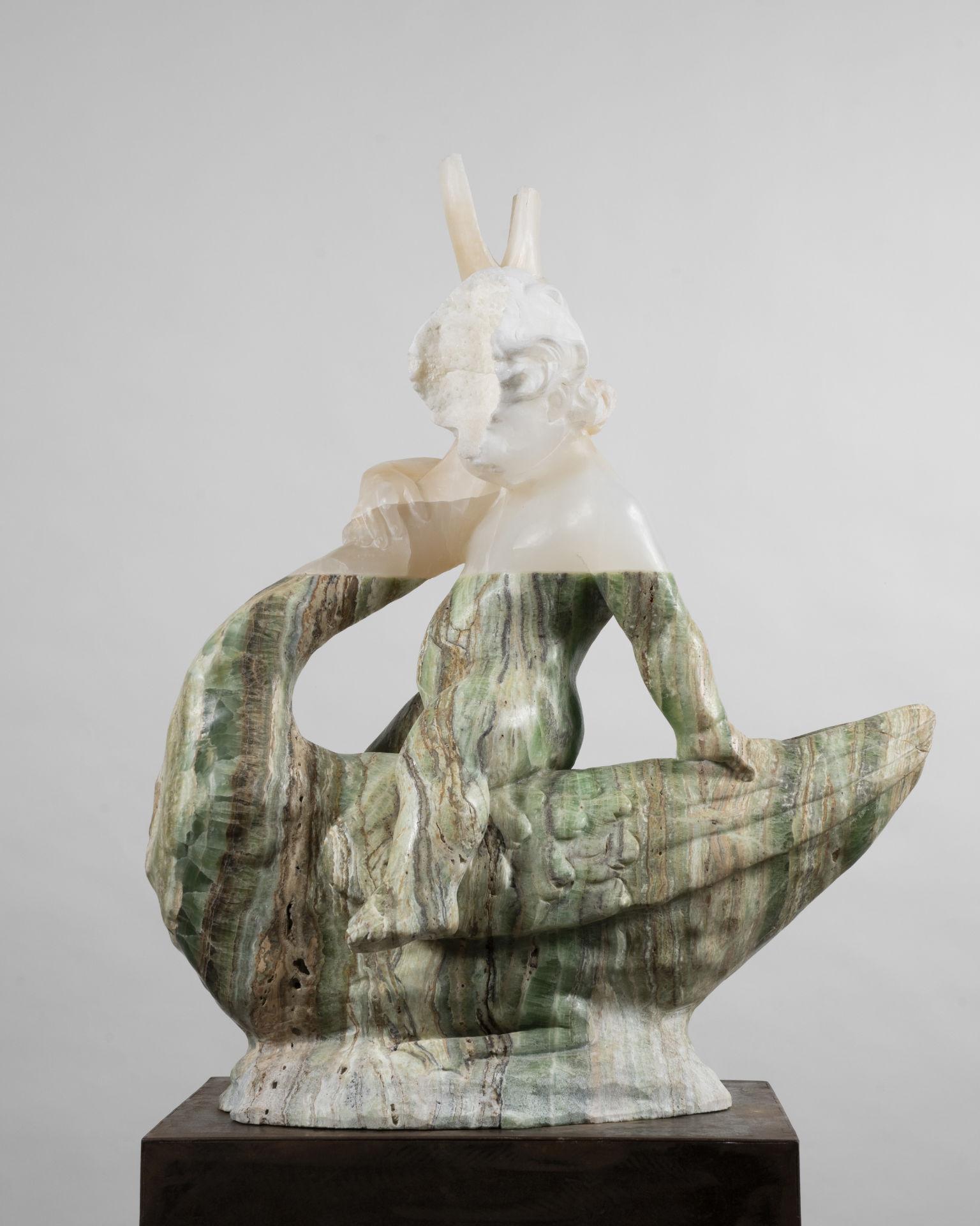 The child and the swan